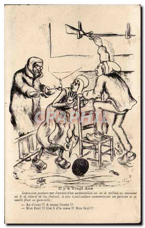 CPA Il ya Vingt Ans Humour Illustrateur Lestin Chasseur 