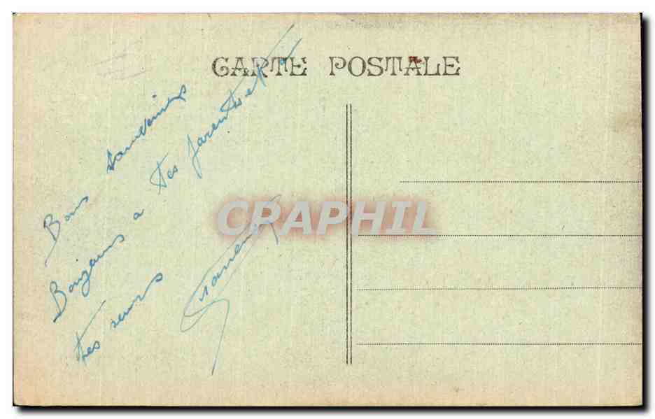 Marché aux poissons à Marseille — Sardine célèbre — J. Daumas, 4, rue Rigaud — Verso