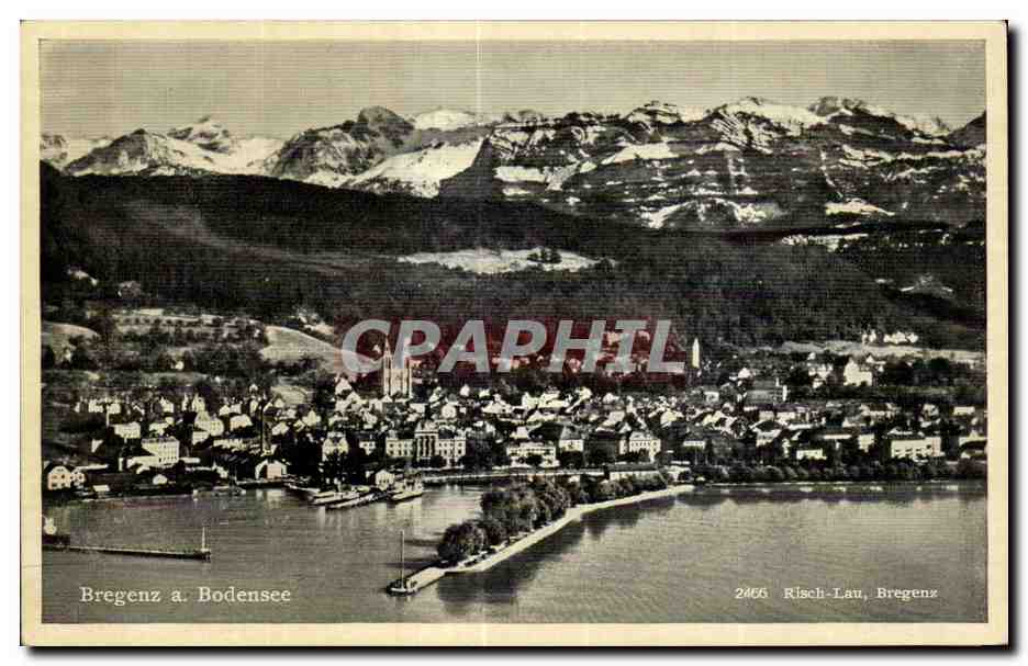 CPA Bregenz Bodensee Risch Lau 