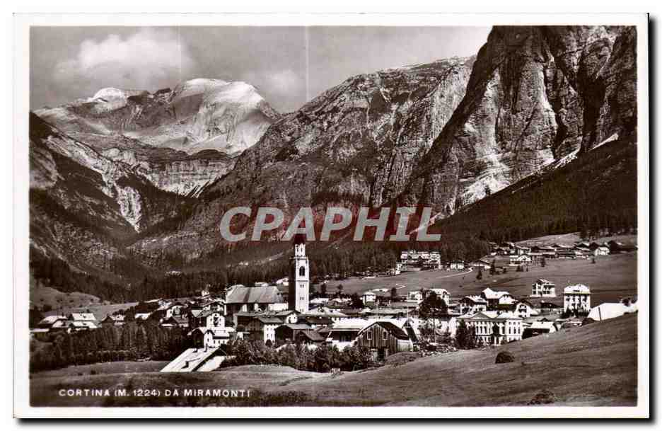 CPA Cortina da Miramonti Ed Fotografia A Zardini Cortina D ampezzo Rip vietata