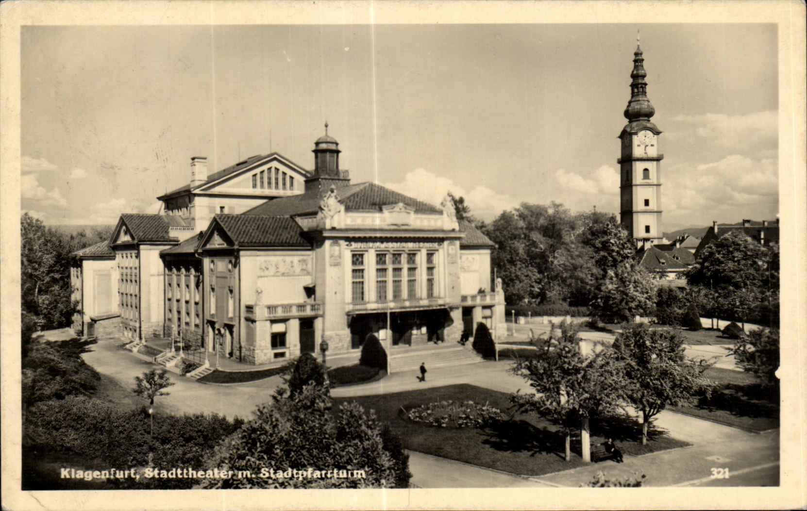 CPA klagenfurt Stadtheater m Stadtplantaim