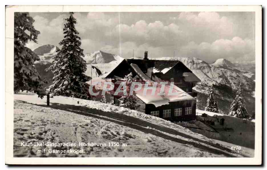CPA Kitzbuhel skiparadies hochbrunn mit Gampenkogel