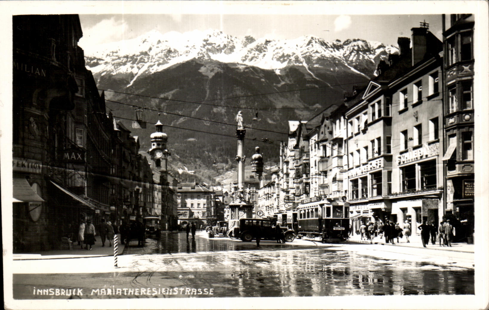 CPA Innsbruck Marirtheres en Strasse