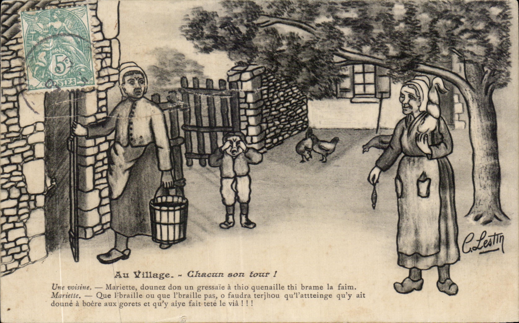 Au Village — Chacun son tour ! — C. Lestin