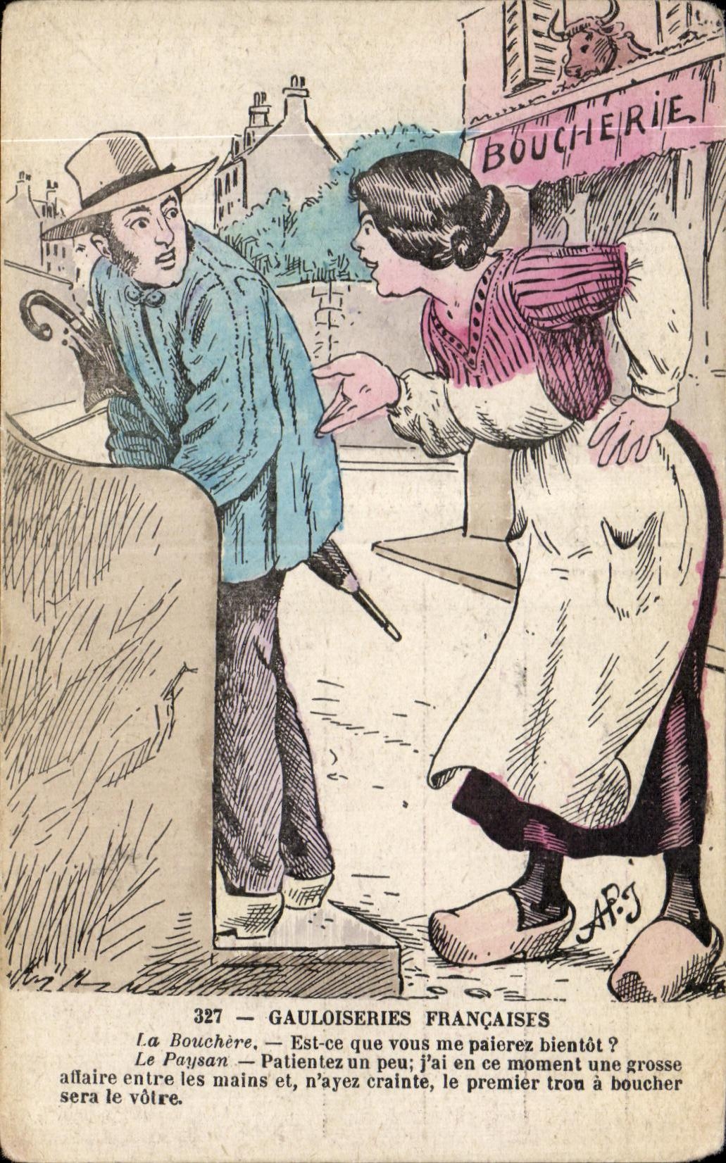 La Bouchère — La Paysanne — Gauloiseries Françaises — n°327 — AFJ