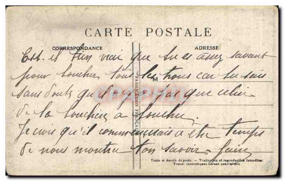 La Bouchère — La Paysanne — Gauloiseries Françaises — n°327 — AFJ — Verso