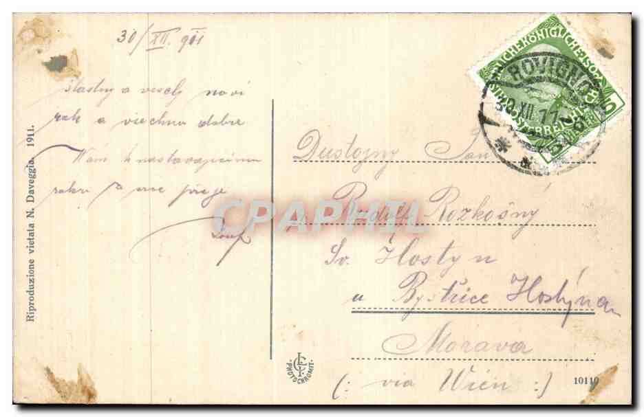 CPA Rovigno Croatie Croatia  — Rückseite
