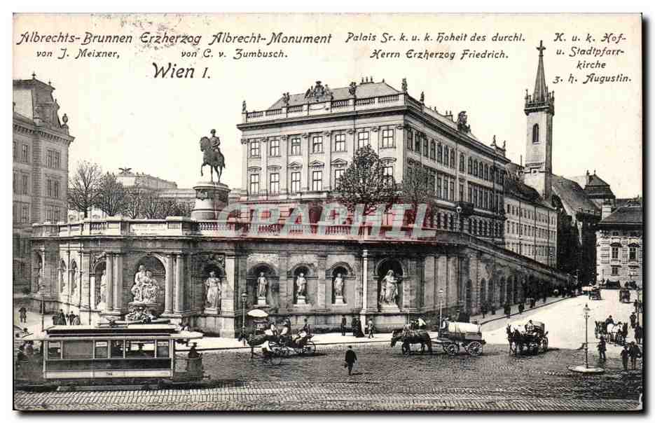 CPA Albrechts Brunnen Erzherzog Albrecht Monument