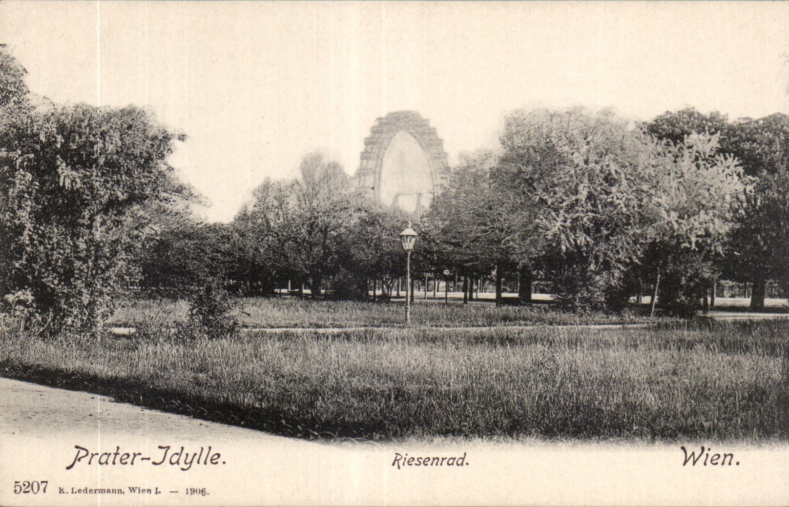 CPA Prater Jdylle Riesenrad Wien