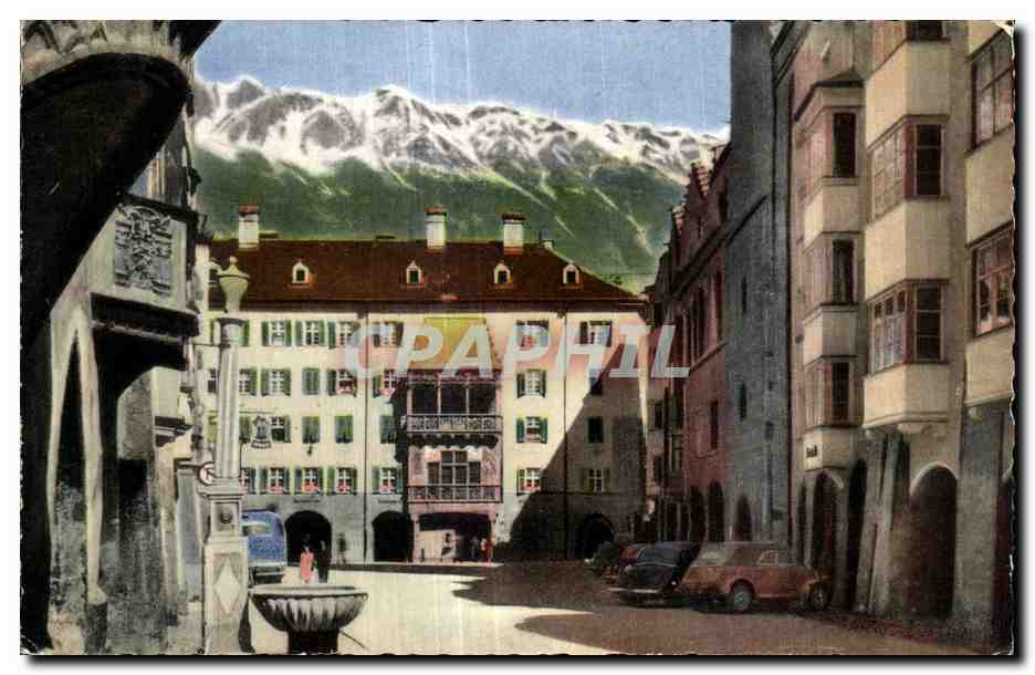 CPA Insbruck Herzog FriedrichstraBe Goldenes Dachl Mit Nordkette