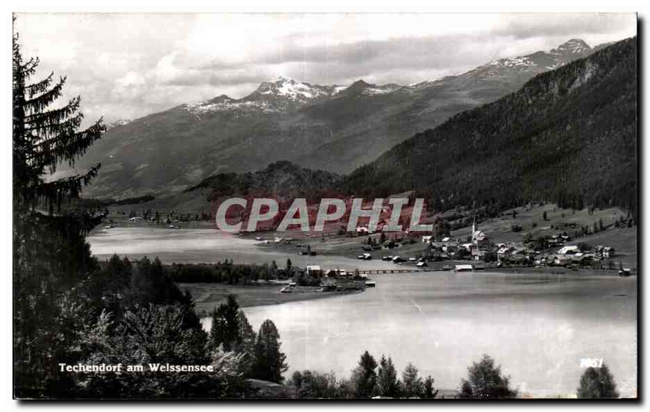Techendorf am Weissensee — vue panoramique — éditeur inconnu, n° 7667