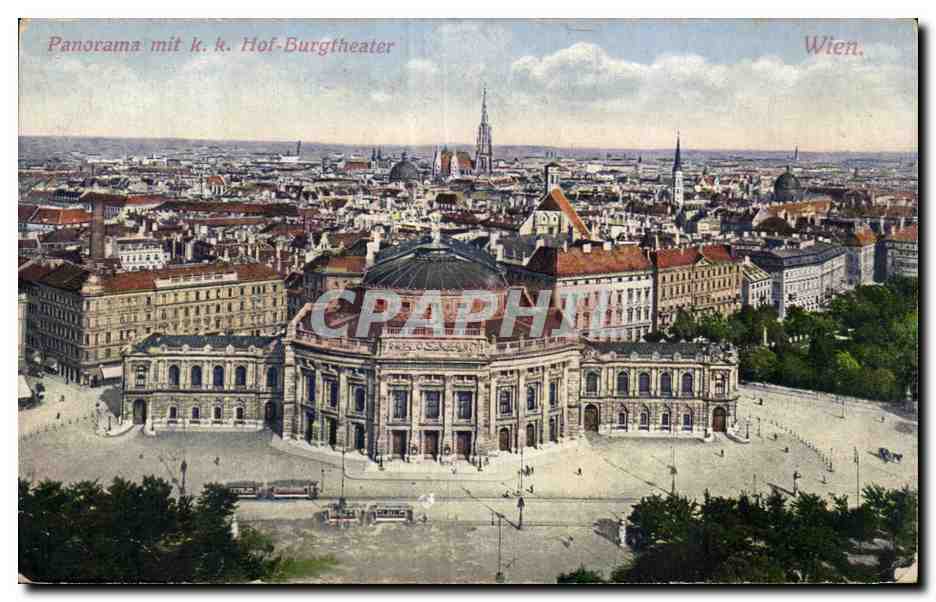 Panorama avec le k.k. Hofburgtheater — Wien