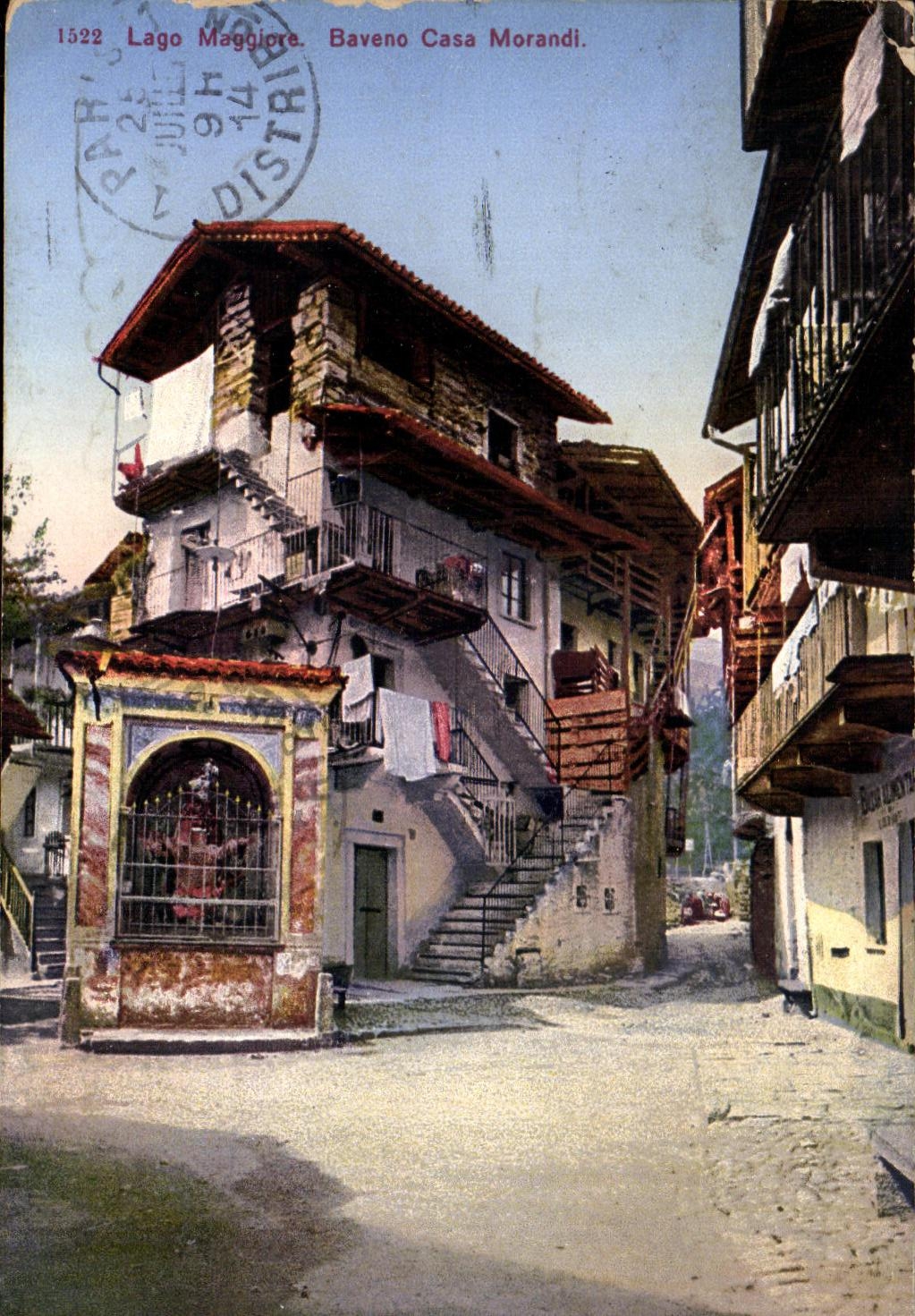 Baveno Casa Morandi — Lago Maggiore — Ediz. D. Menapace, foto. Siroa, n° 1522