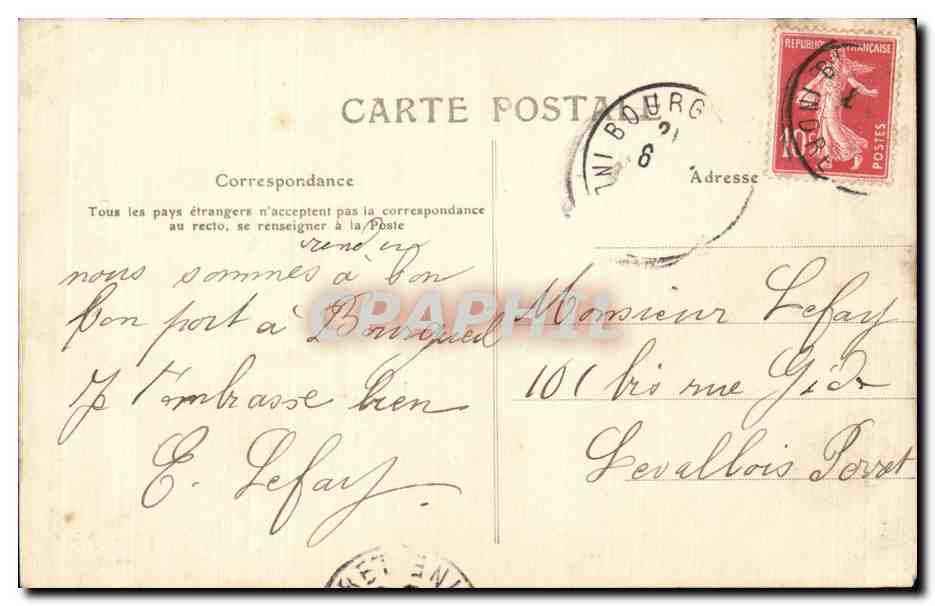 CPA Scenes Champetres Premier Aveu Folklore Costume — Rückseite