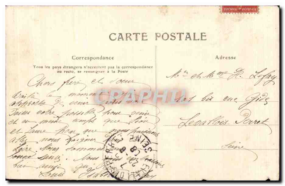 CPA Scenes Champetres A l abri du Vent Folklore Costume — Verso