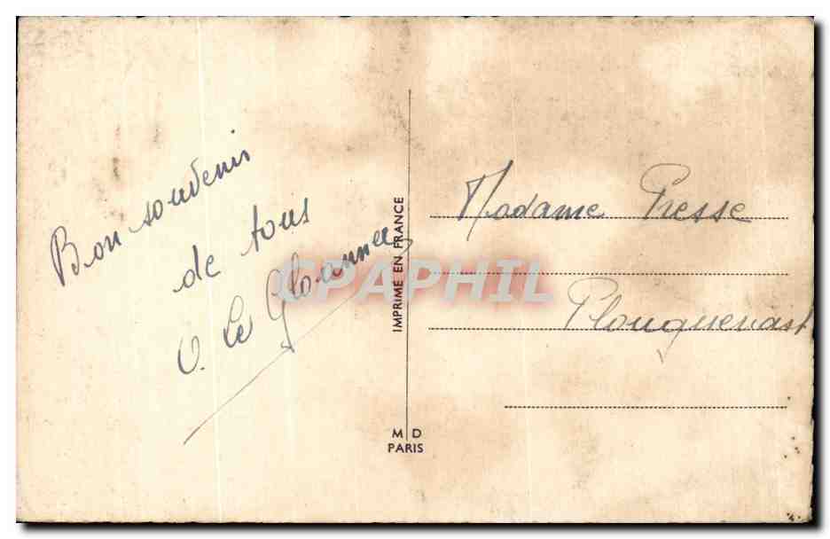 CPA Fantaisie Fleurs Bonne Fete — Verso