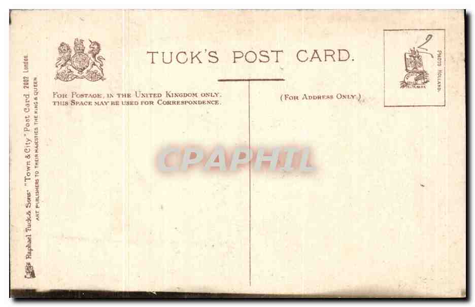 CPA London Pool of london Tower Bridge Bateaux  — Verso