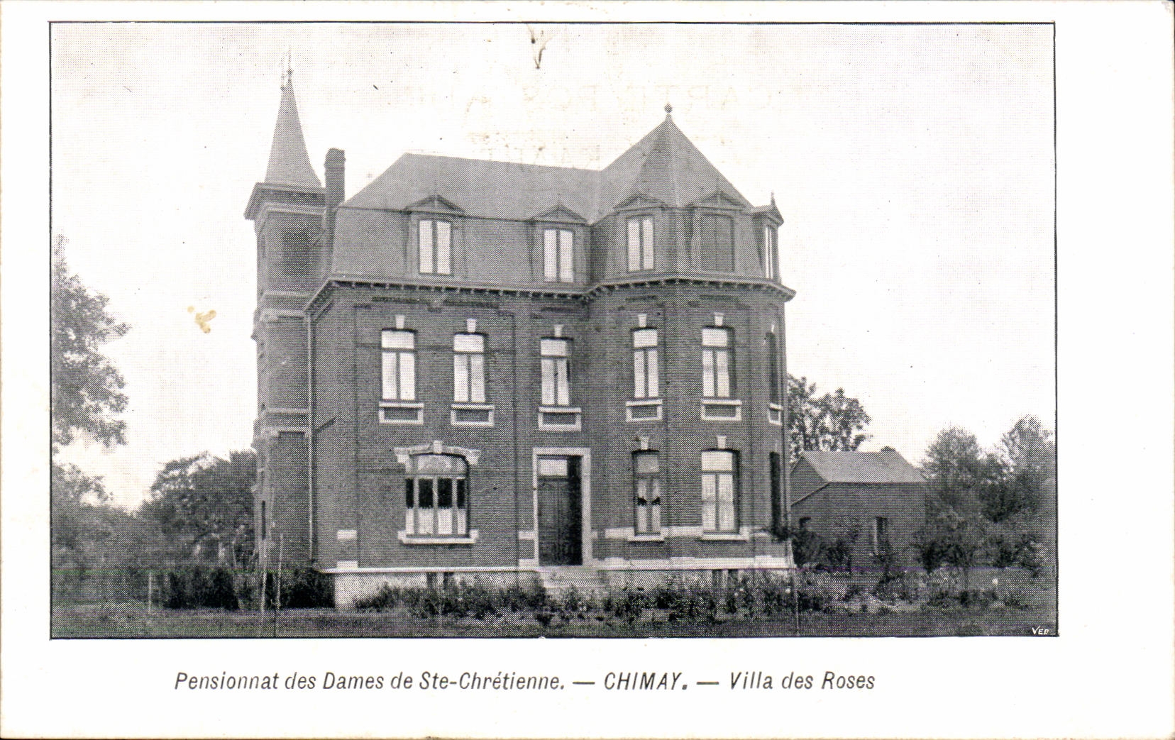 CPA Pensionnat des Dames De Ste Chretienne Chimay Villa des Roses