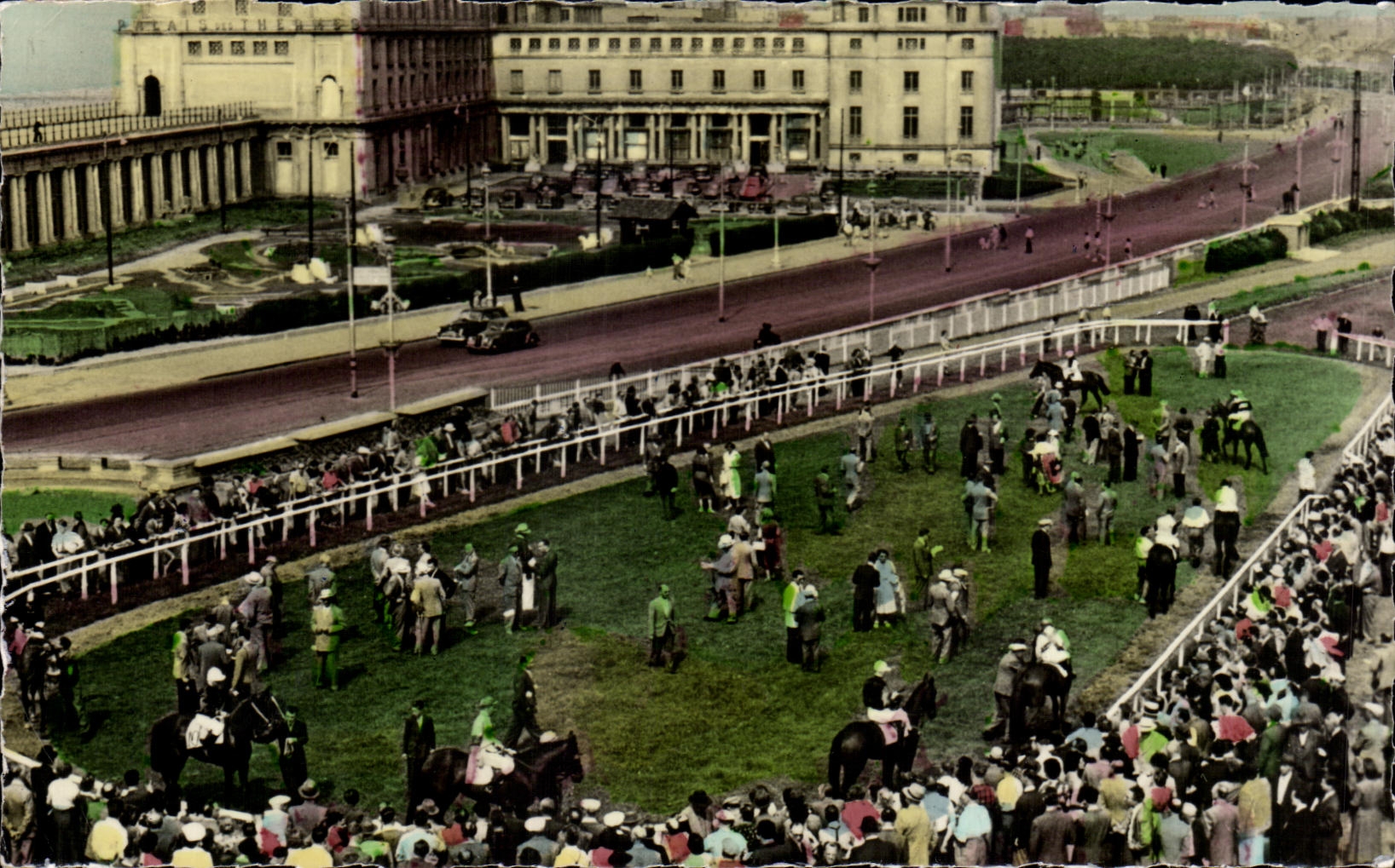 CPA Ostende Le Palais de I Hippodrome Wellington Hippisme