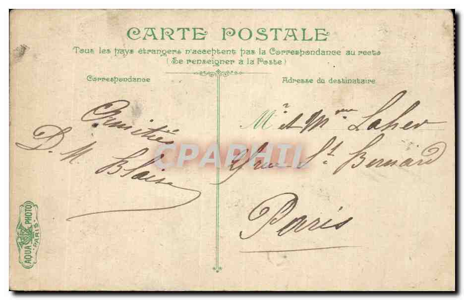 CPA Ostende Un Coin du Port des Pecheurs Bateau — Back