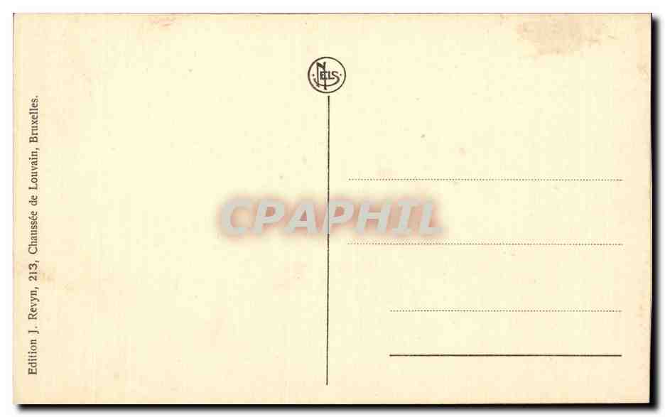 CPA Zeebrugge Le Thells torplleur anglais lors de i embouteillage du port  — Rückseite