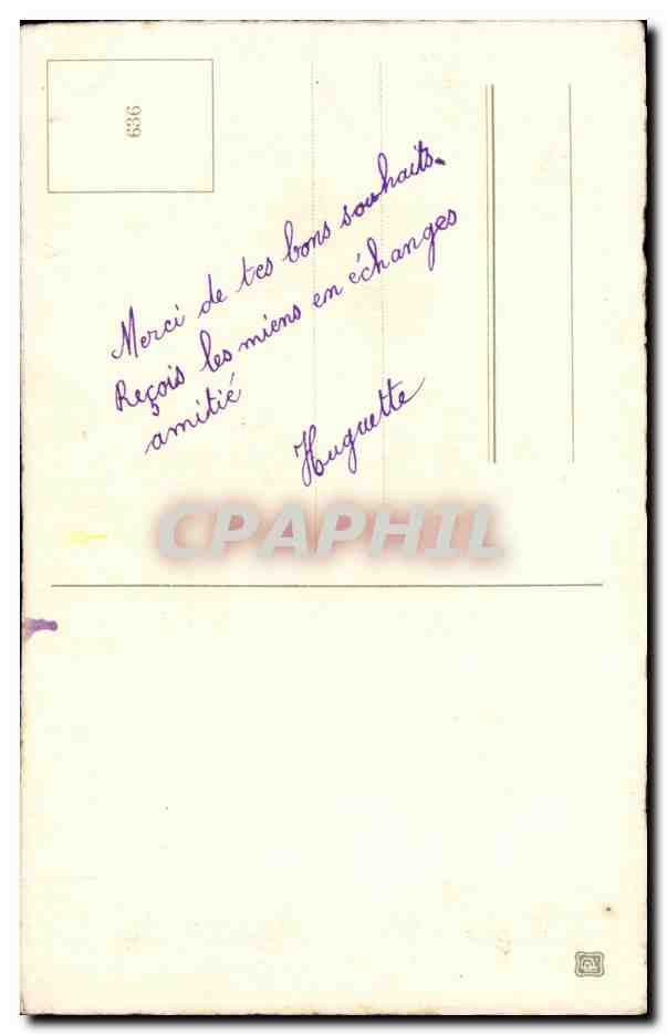CPA Fantaisie Fleurs Bonne annee — Verso