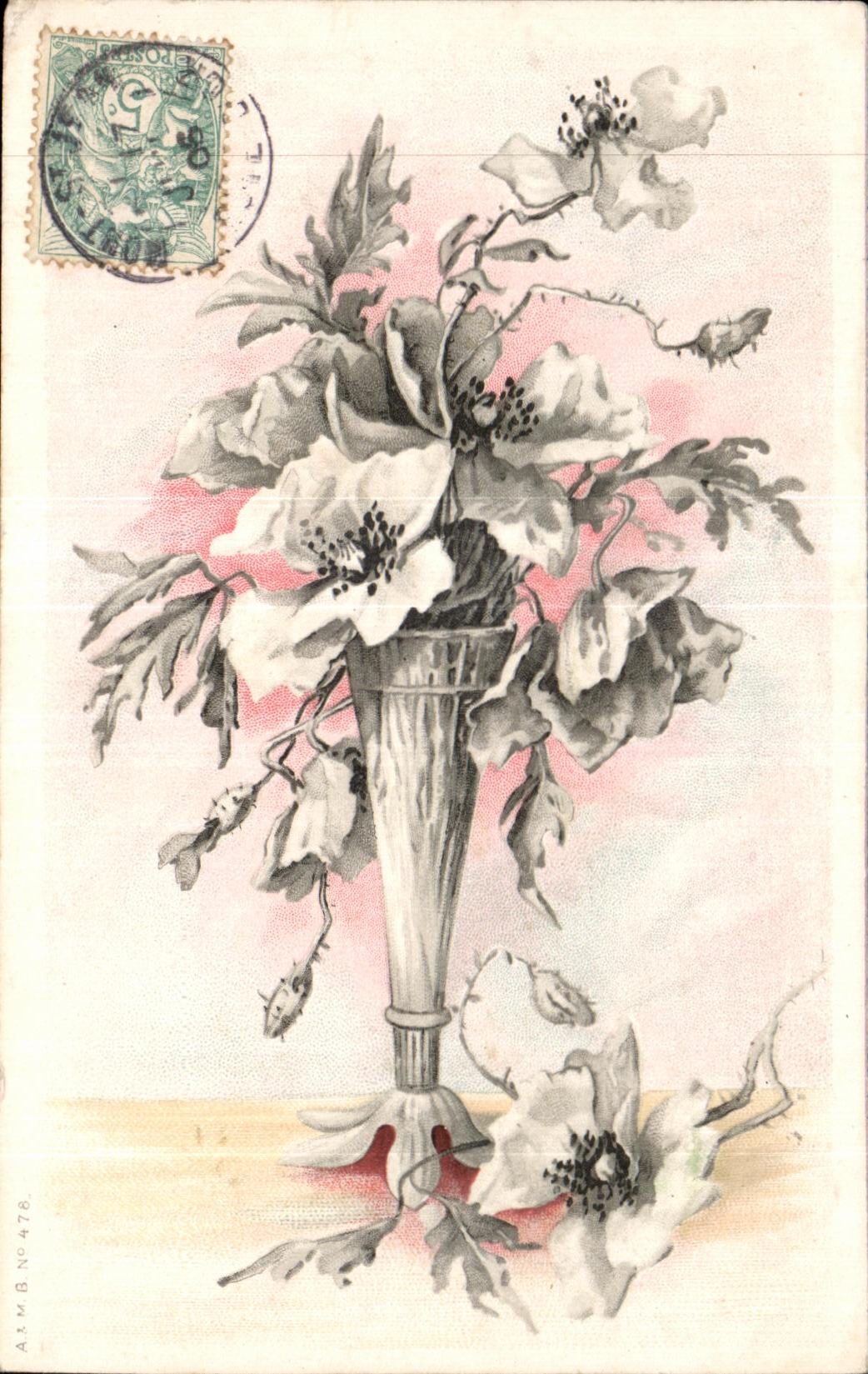 CPA Fantaisie Fleurs 