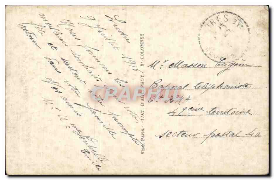 CPA Fantaisie Fleurs  — Rückseite