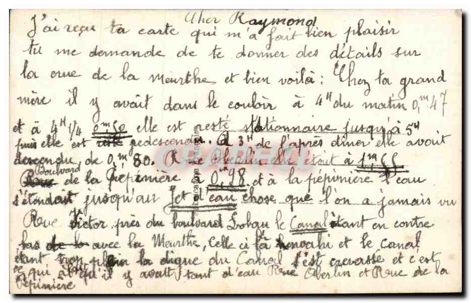 CPA Fantaisie Fleurs Bonne annee — Rückseite