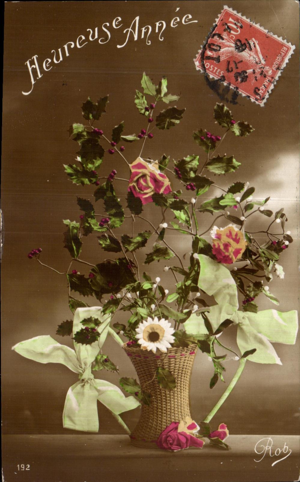 CPA Fantaisie Fleurs 