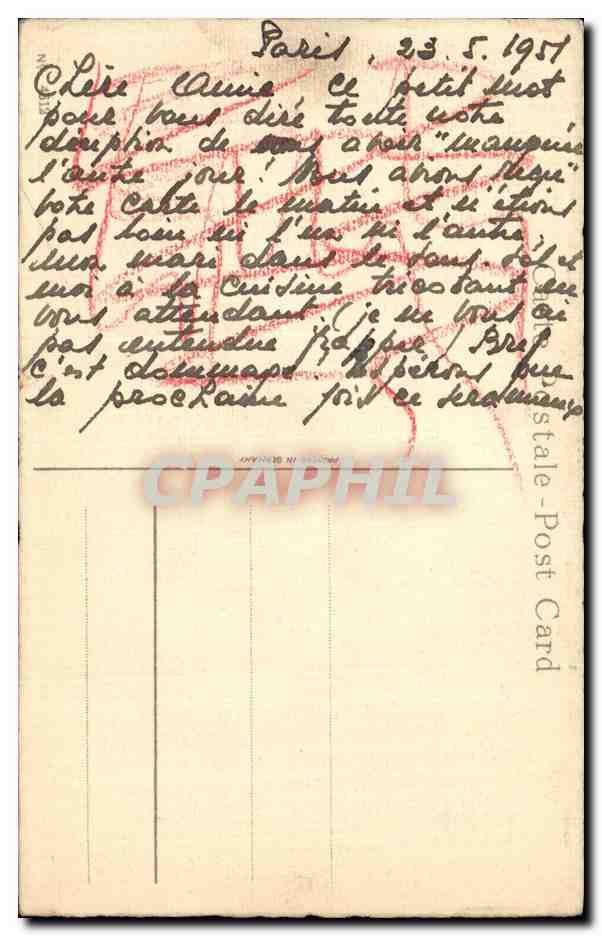 CPA Fantaisie Fleurs  — Verso