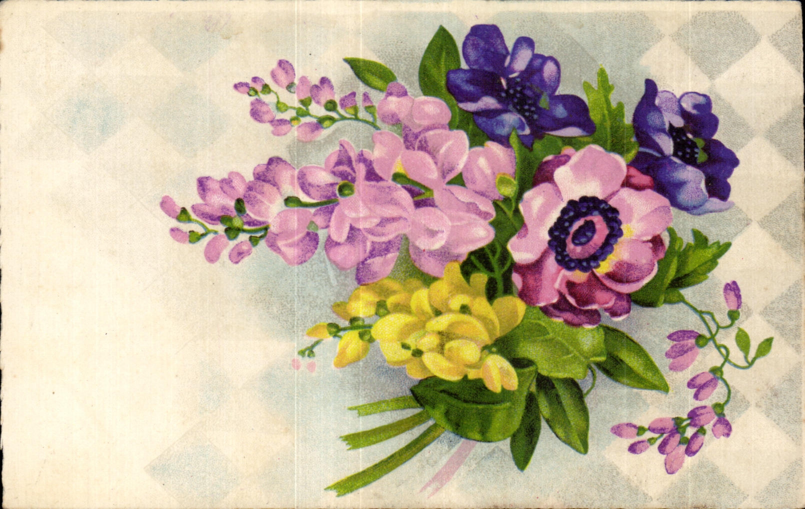 CPA Fantaisie Fleurs 