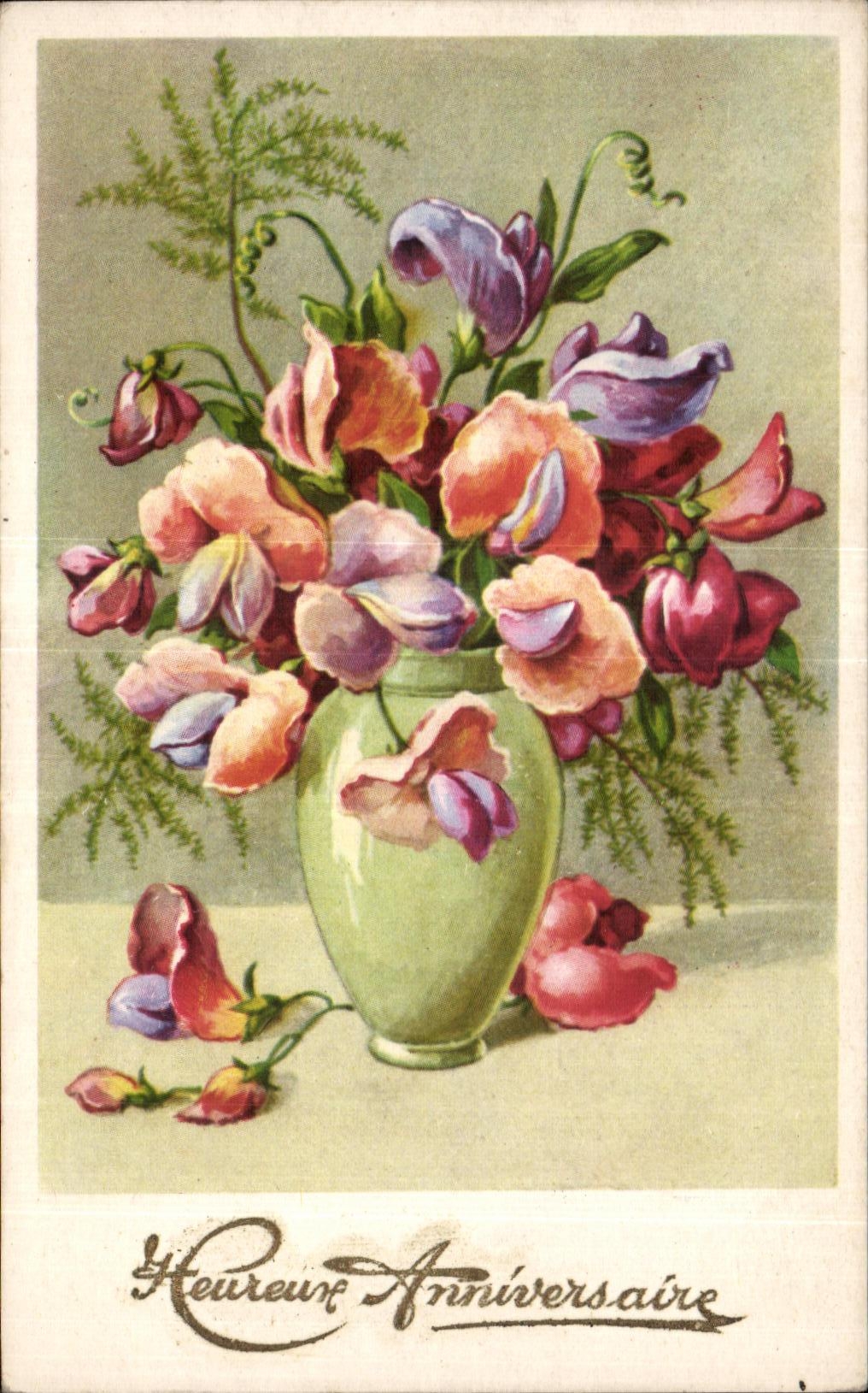 CPA Fantaisie Fleurs 