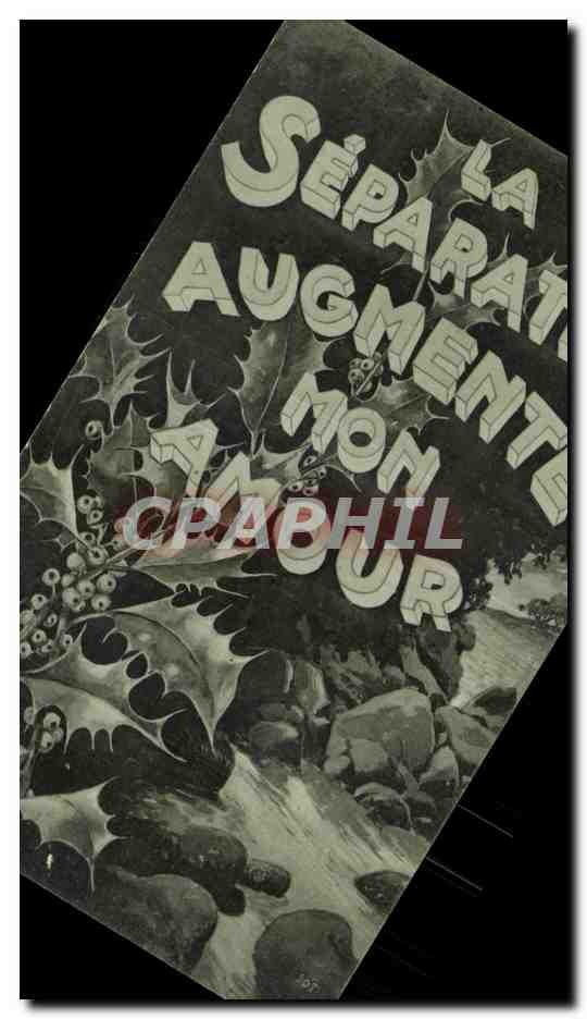 CPA Fantaisie Fleurs La separation augmente mon amour