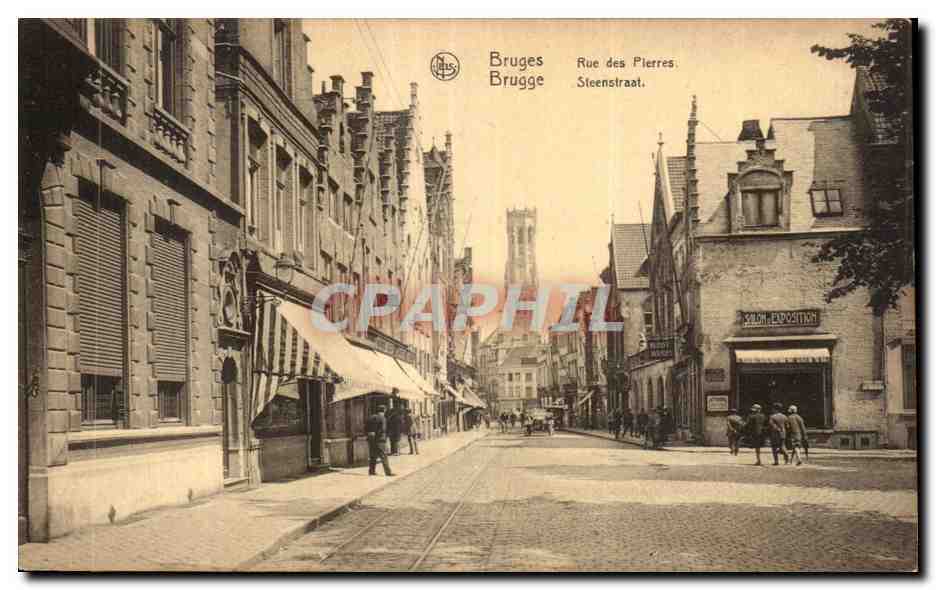 CPA Brugge Rue des Pierres Steenstraat