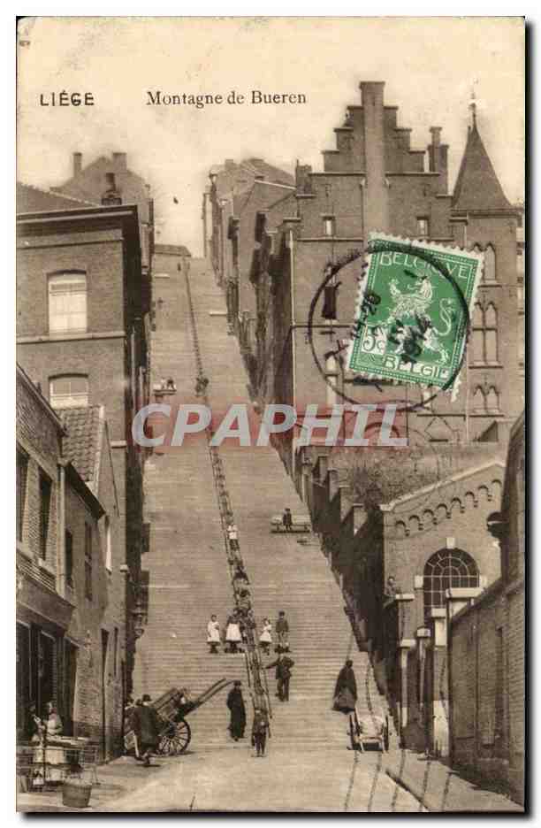 CPA Liege Montagne de Bueren
