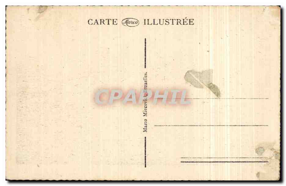 CPA Oostende Plaistrs des Bains de Mer — Verso