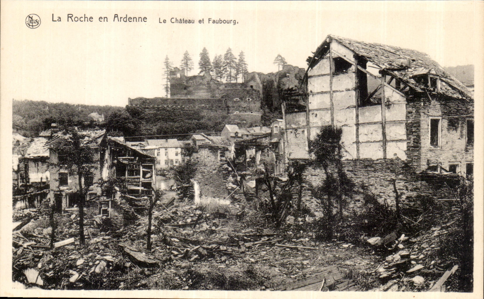 CPA Luxembourg La Roche en Ardenne Le Chateau et Faubourg