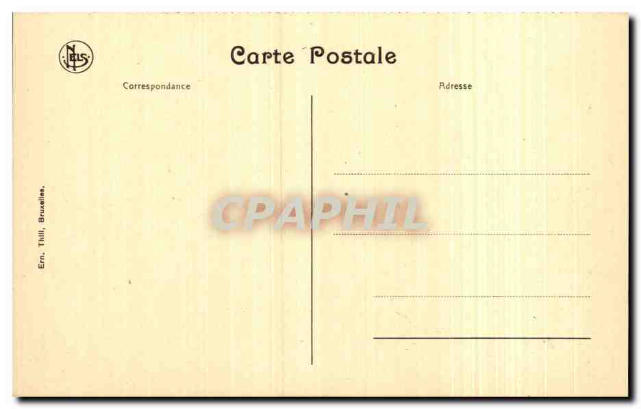 CPA Dinant Le pont L Hotel des Postes et le Fauboure de St — Rückseite