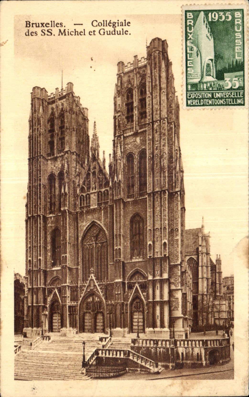 CPA Bruxelles Collegiale des Michel et Gudule