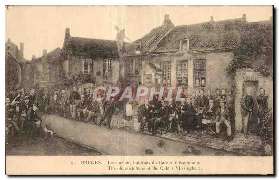 CPA Bruges Les Anciens Habitues du Cate Vlissinghe