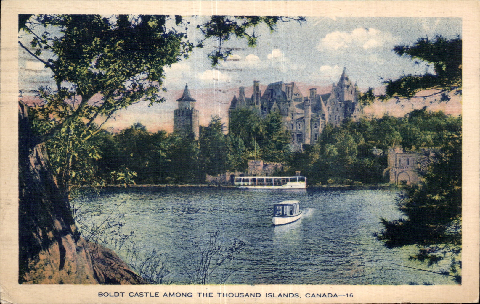 CPA Boldt Castle Among The Thousand Islands Canada