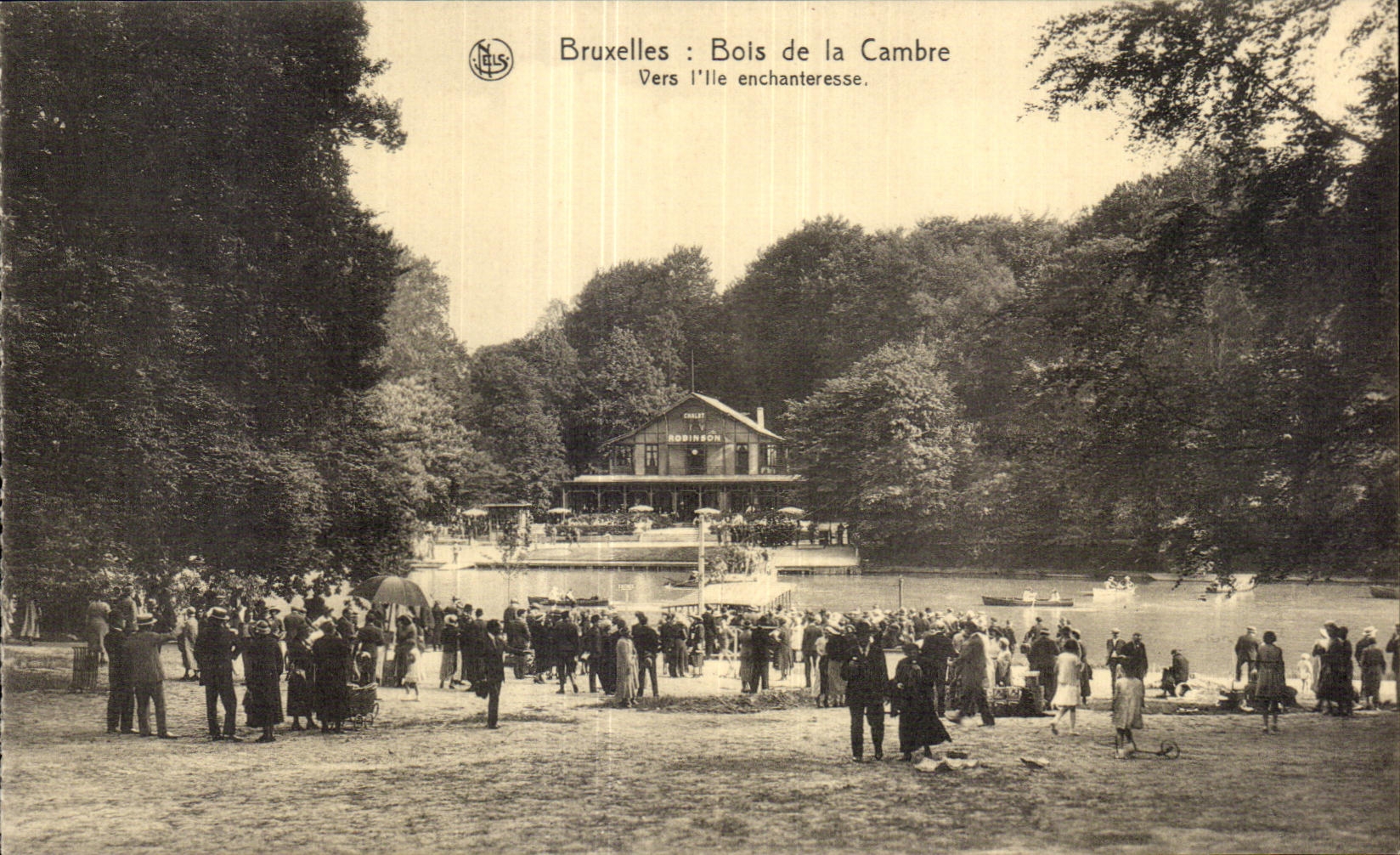 CPA Bruxelles Bois De la Cambre Vers l ile enchanteresse
