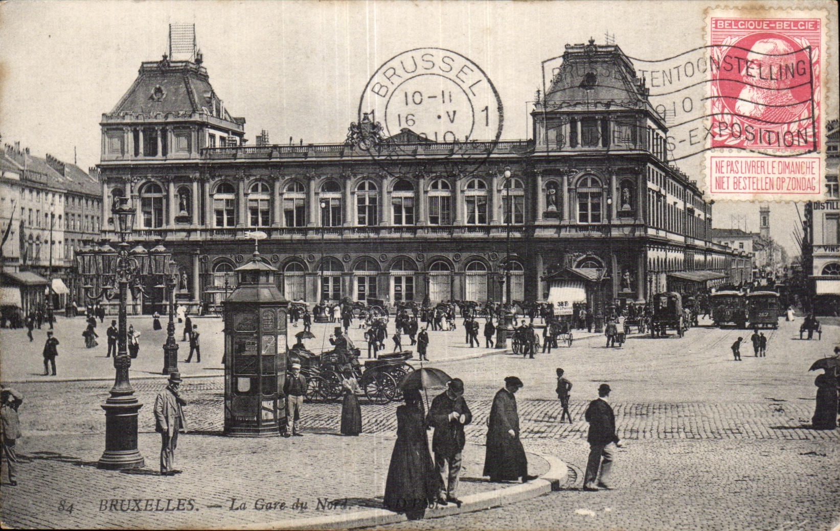 CPA Bruxelles La Gare du Nord