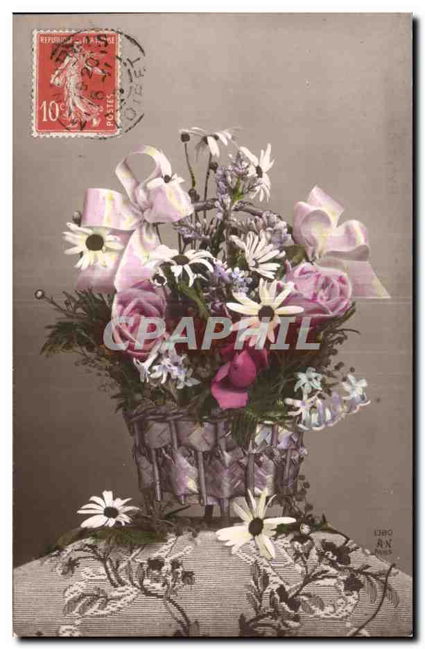 CPA Fantaisie Fleur 