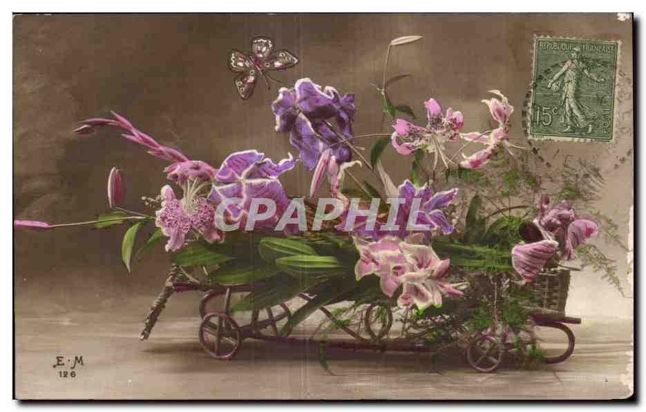 CPA Fantaisie Fleur 