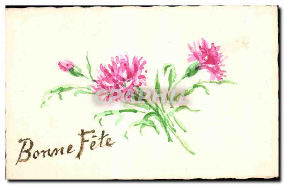 CPA Fantaisie Fleur 