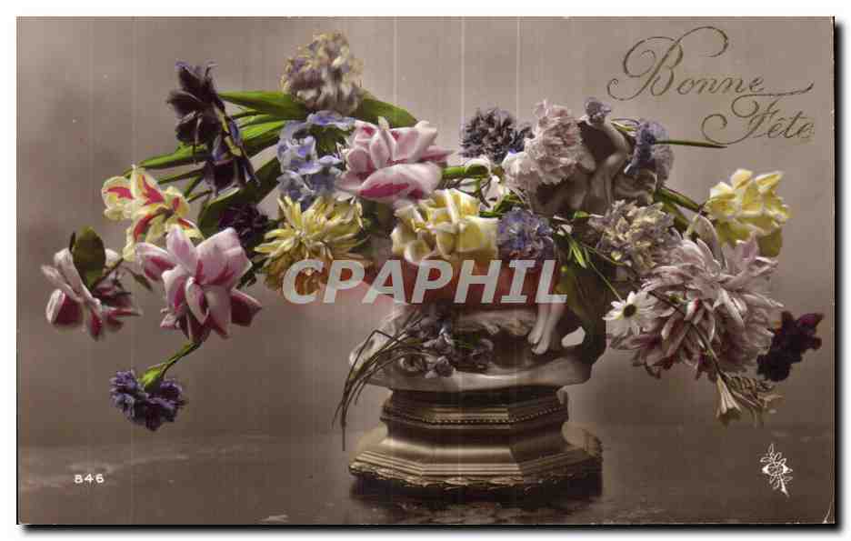 CPA Fantaisie Fleur 