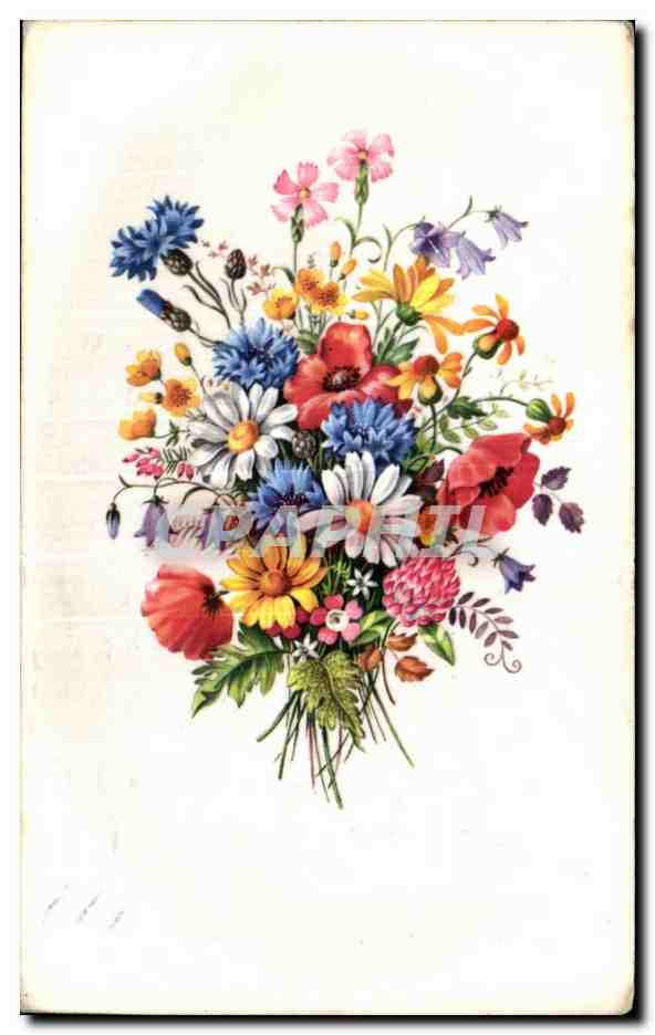CPA Fantaisie Fleur 