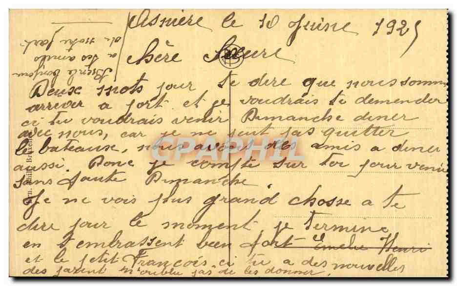 Liège - Rue Vinâve d'Ille et statue de la Vierge — éditeur 'J. H. S.' — Rückseite